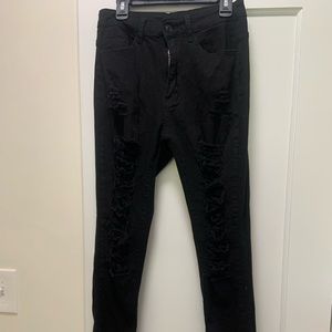 Black Ripped Skinny Jeans